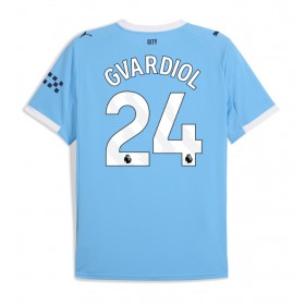 Pánské fotbalový oblečení Manchester City Josko Gvardiol #24 Domácí košile 2025-26 Krátkým Rukávem